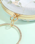 White Embroidery Handbag