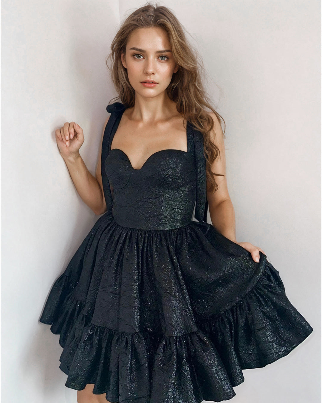 Cute A-Line Sweetheart Peacock Blue Homecoming Dress