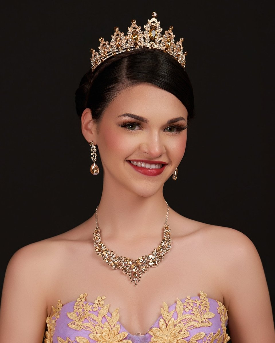 Rhinestone Crystal Tiara - KissProm