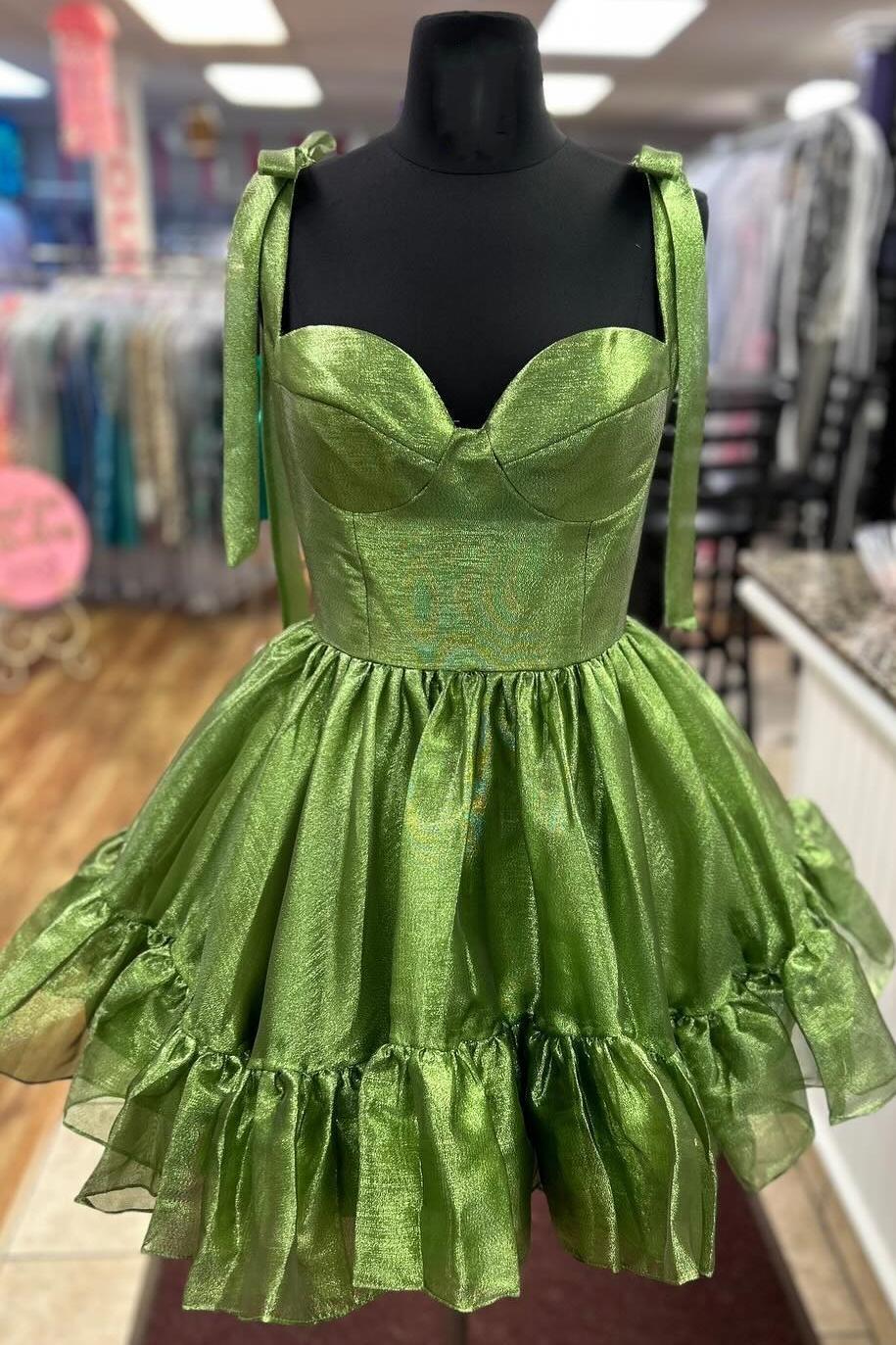 Cute A-Line Sweetheart Peacock Blue Homecoming Dress