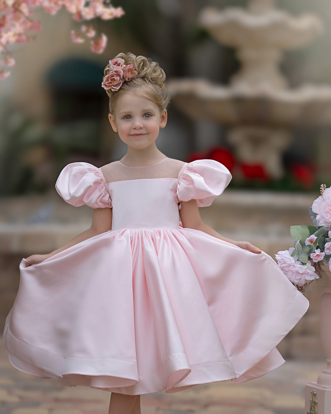 Bella Puffy Flower Girl Dress