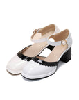 Retro Ankle Strap High Heels Shoes
