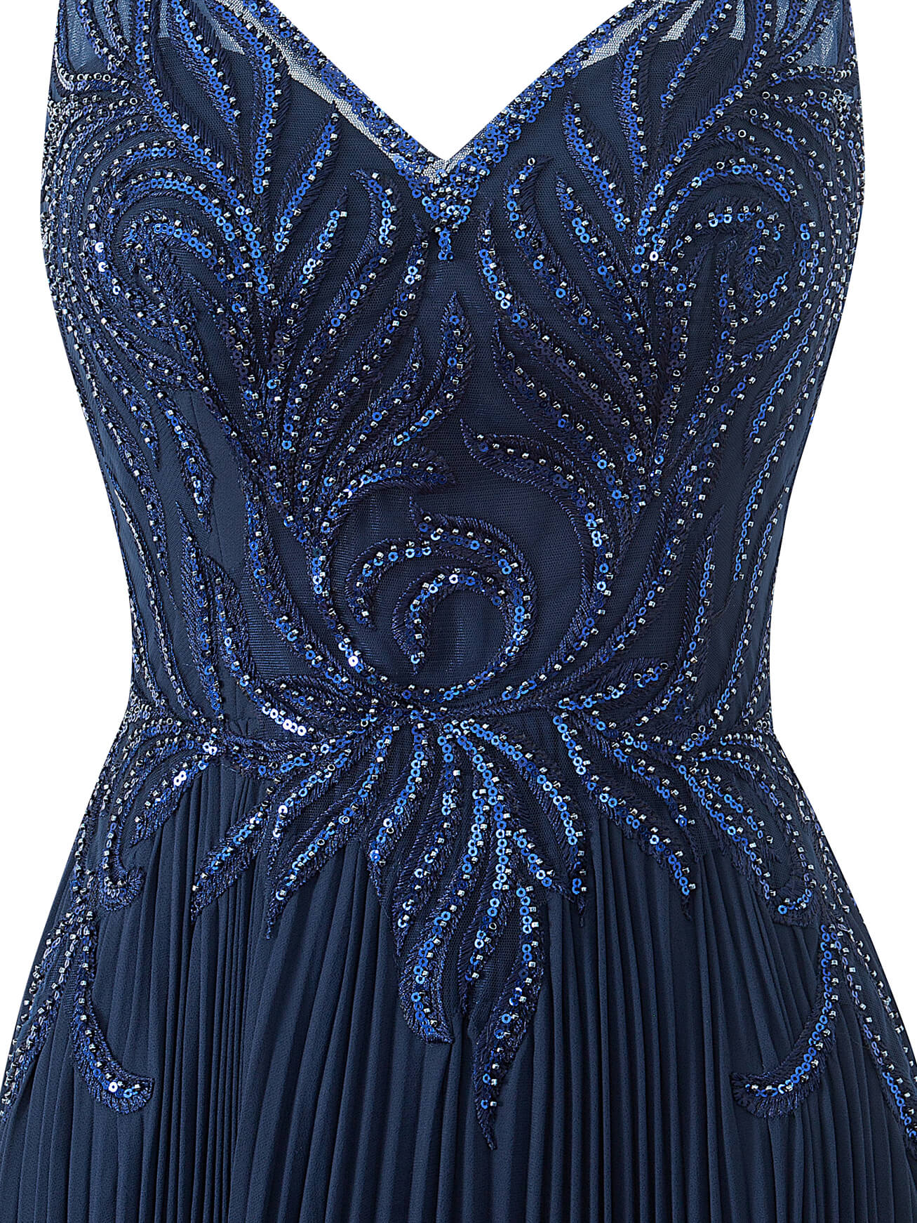 A-line V-neck Chiffon Prom Dress
