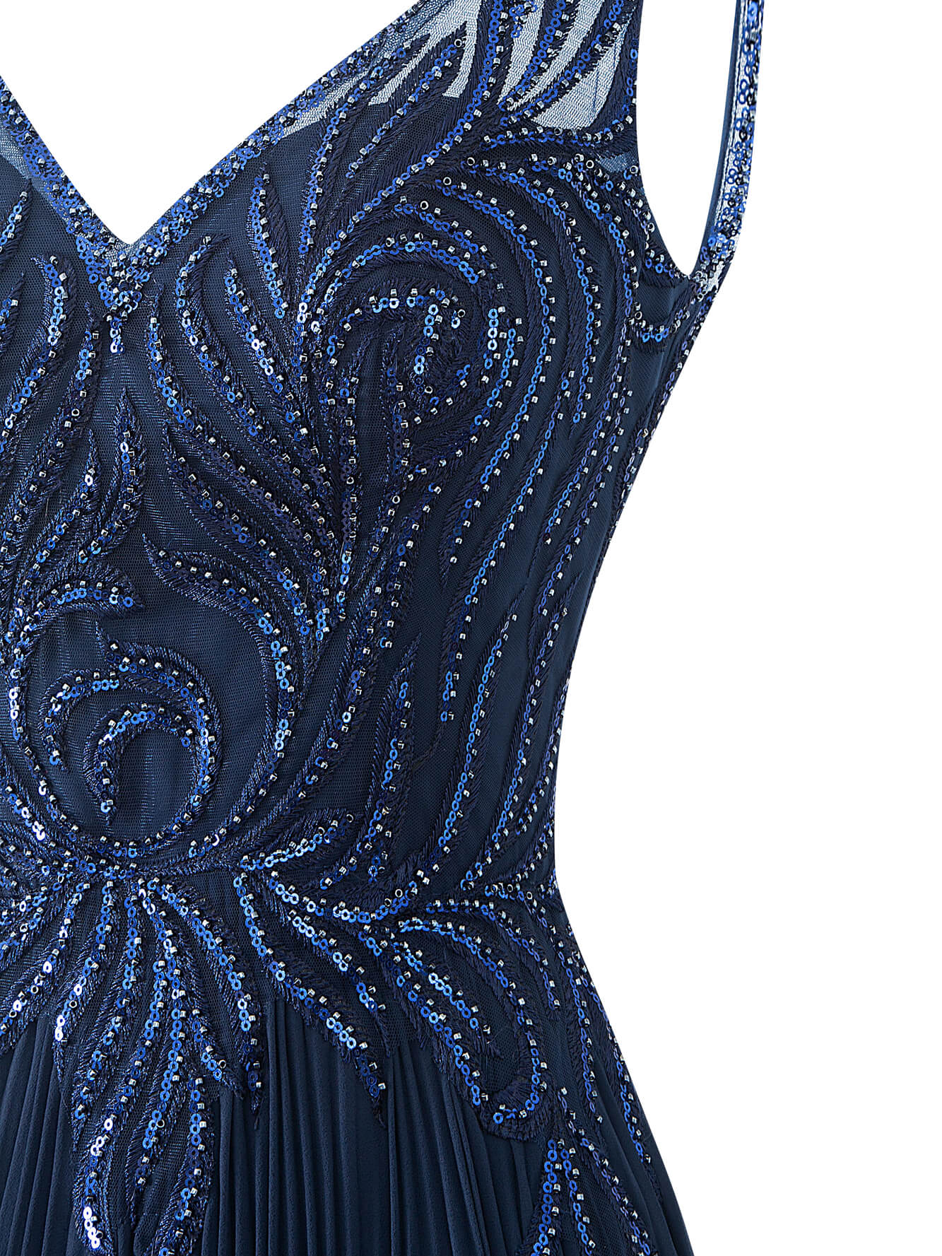 A-line V-neck Chiffon Prom Dress