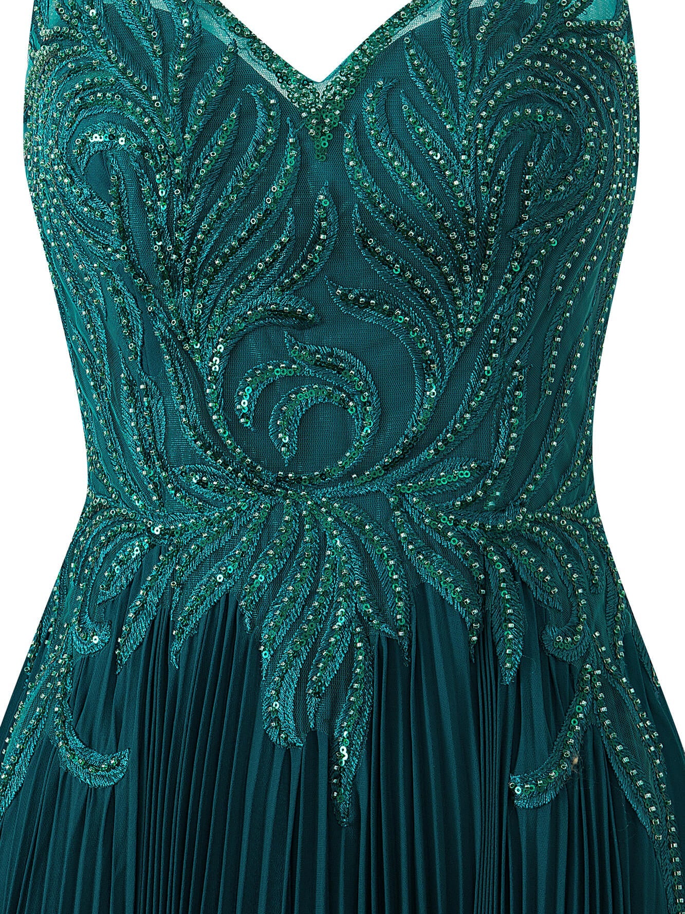 A-line V-neck Chiffon Prom Dress