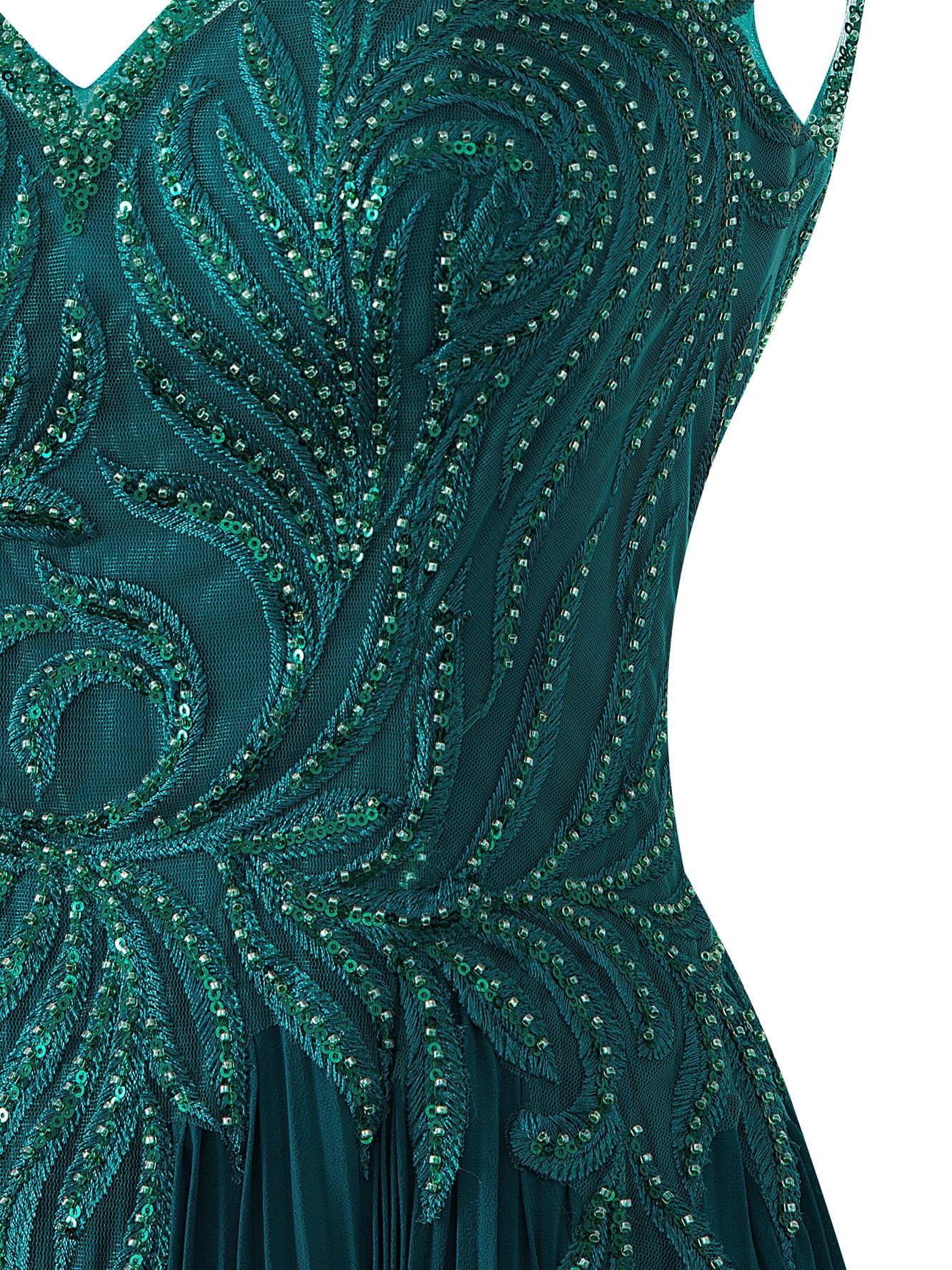 A-line V-neck Chiffon Prom Dress