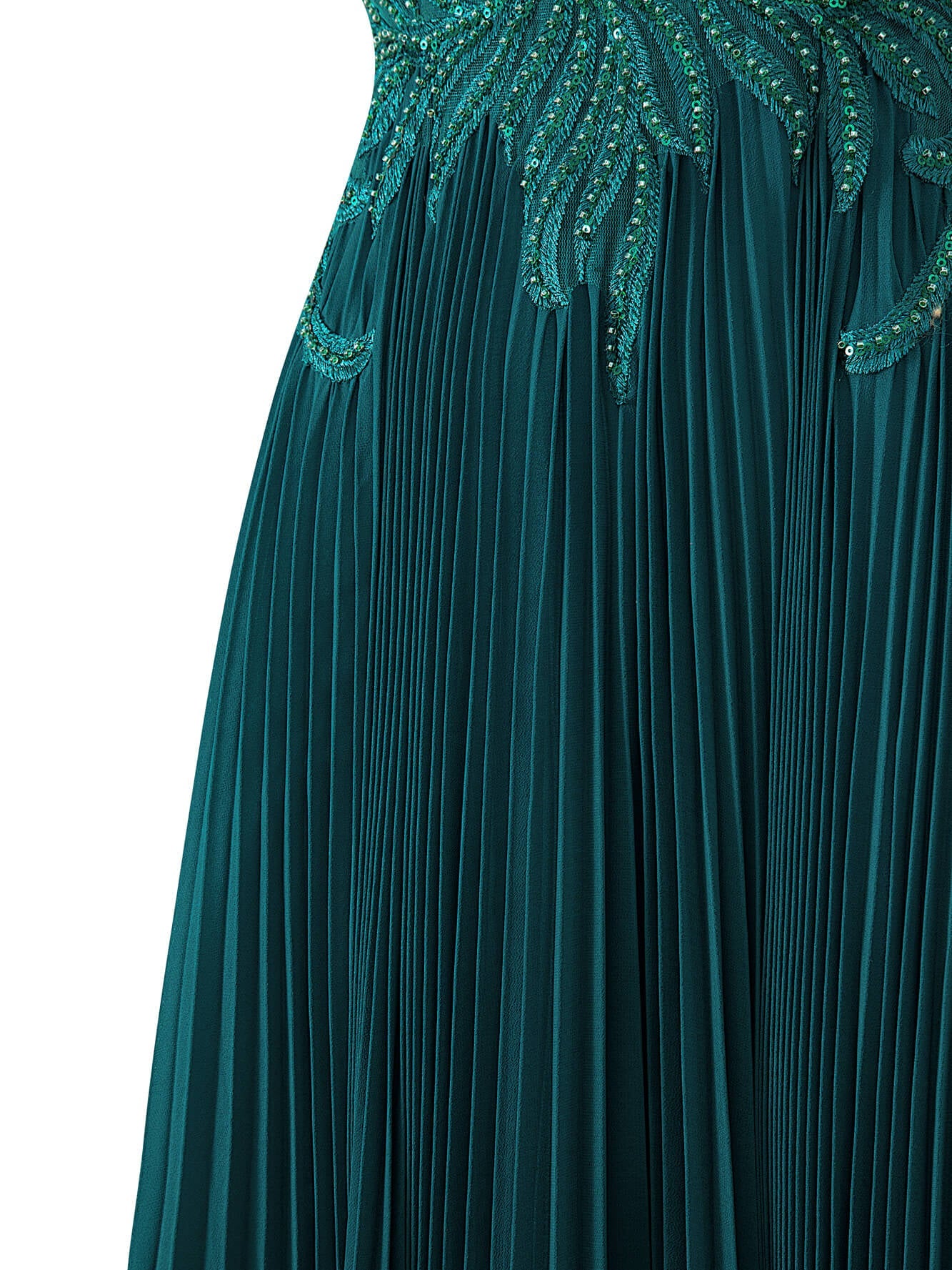 A-line V-neck Chiffon Prom Dress