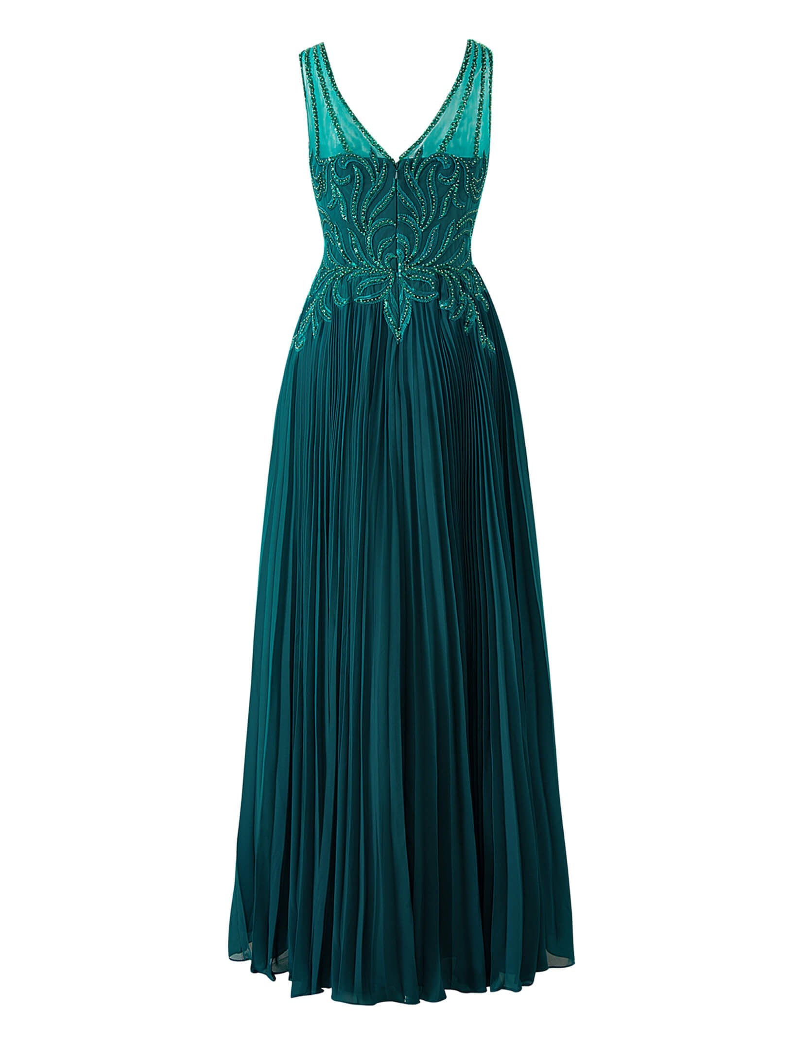 A-line V-neck Chiffon Prom Dress