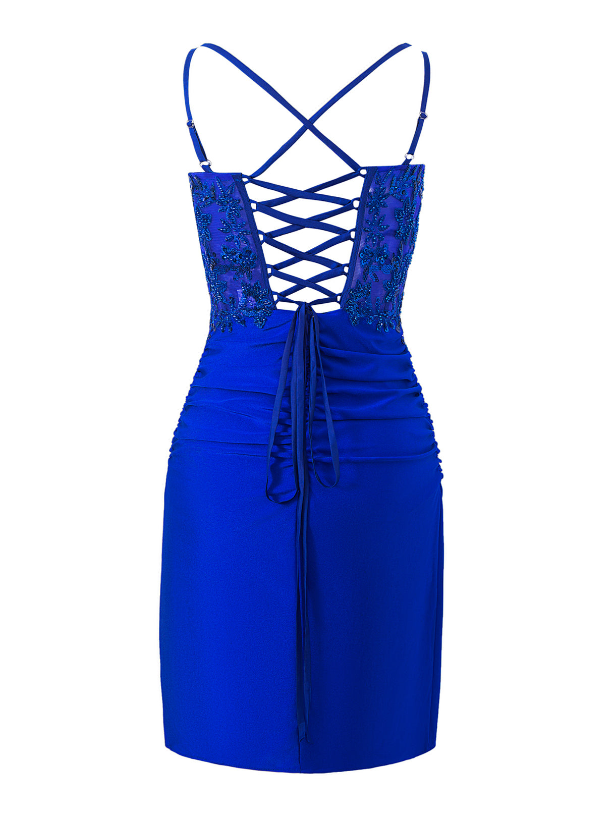 Sheath Short Spaghetti Strap Jersey Homecoming Dress