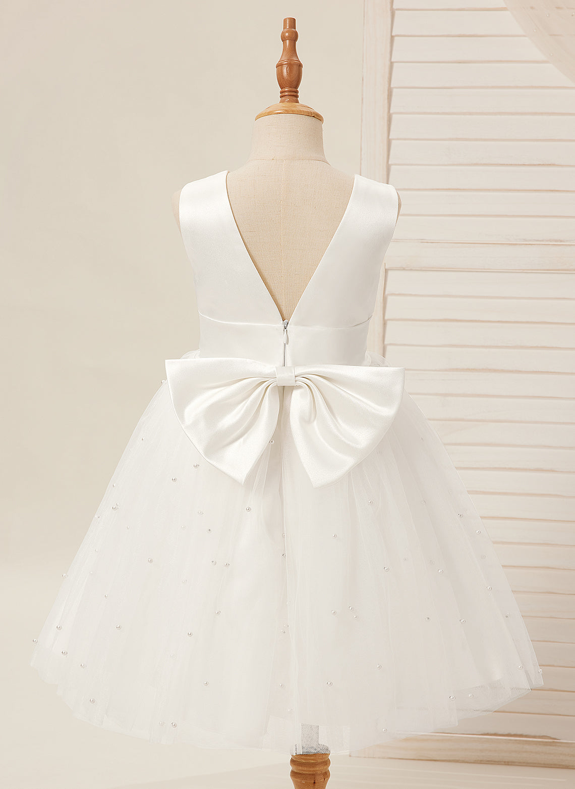 Lydia Beaded Tulle Flower Girl Dress