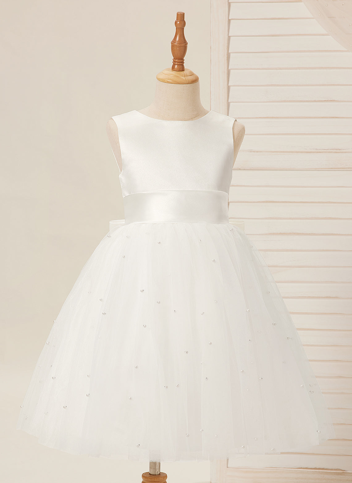 Lydia Beaded Tulle Flower Girl Dress