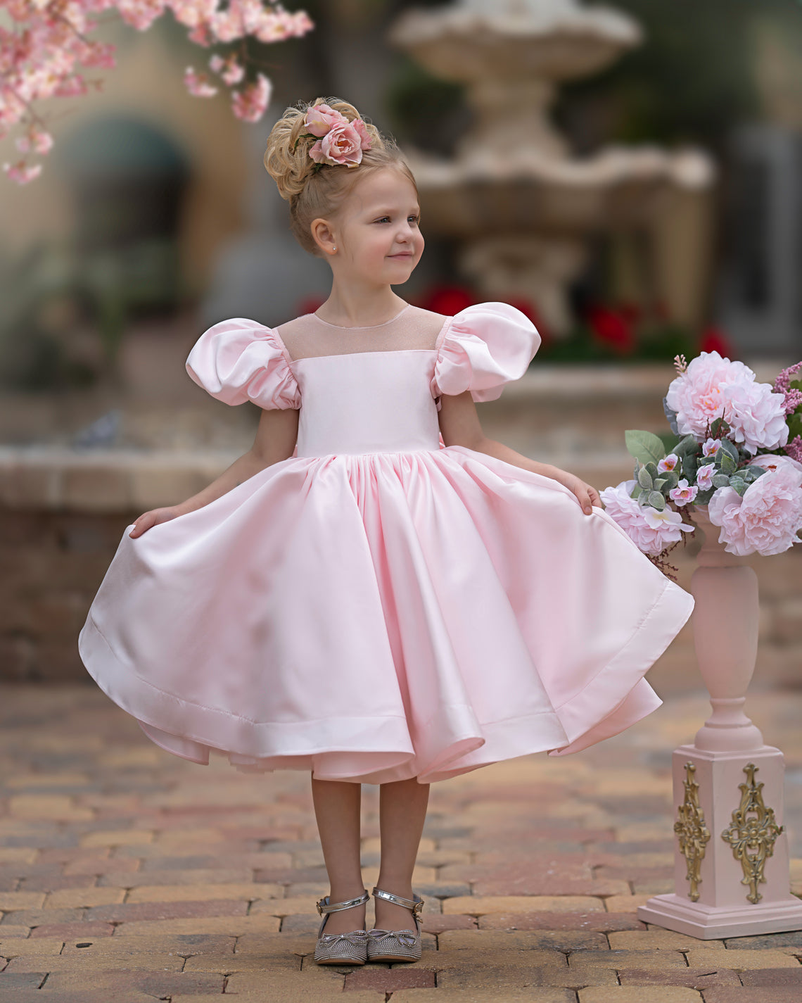 Bella Puffy Flower Girl Dress