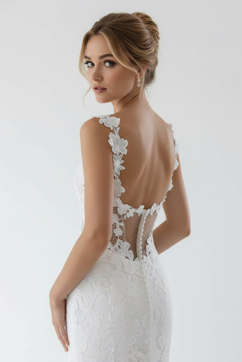 KissDress-Fairy Mermaid Sweetheart Lace Wedding Dresses with Appliques