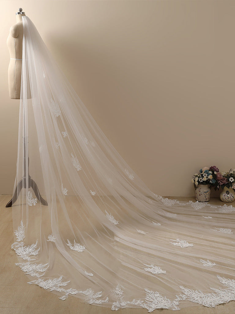 Starfish Lace Cathedral Veil Bridal Veil Wedding Veil