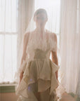 Traditional Drop Veils Ivory Tulle & Lace Wedding Veil