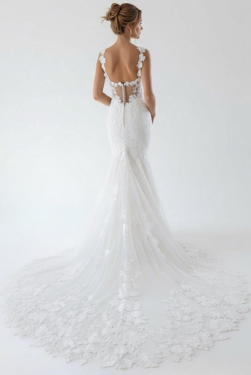 KissDress-Fairy Mermaid Sweetheart Lace Wedding Dresses with Appliques