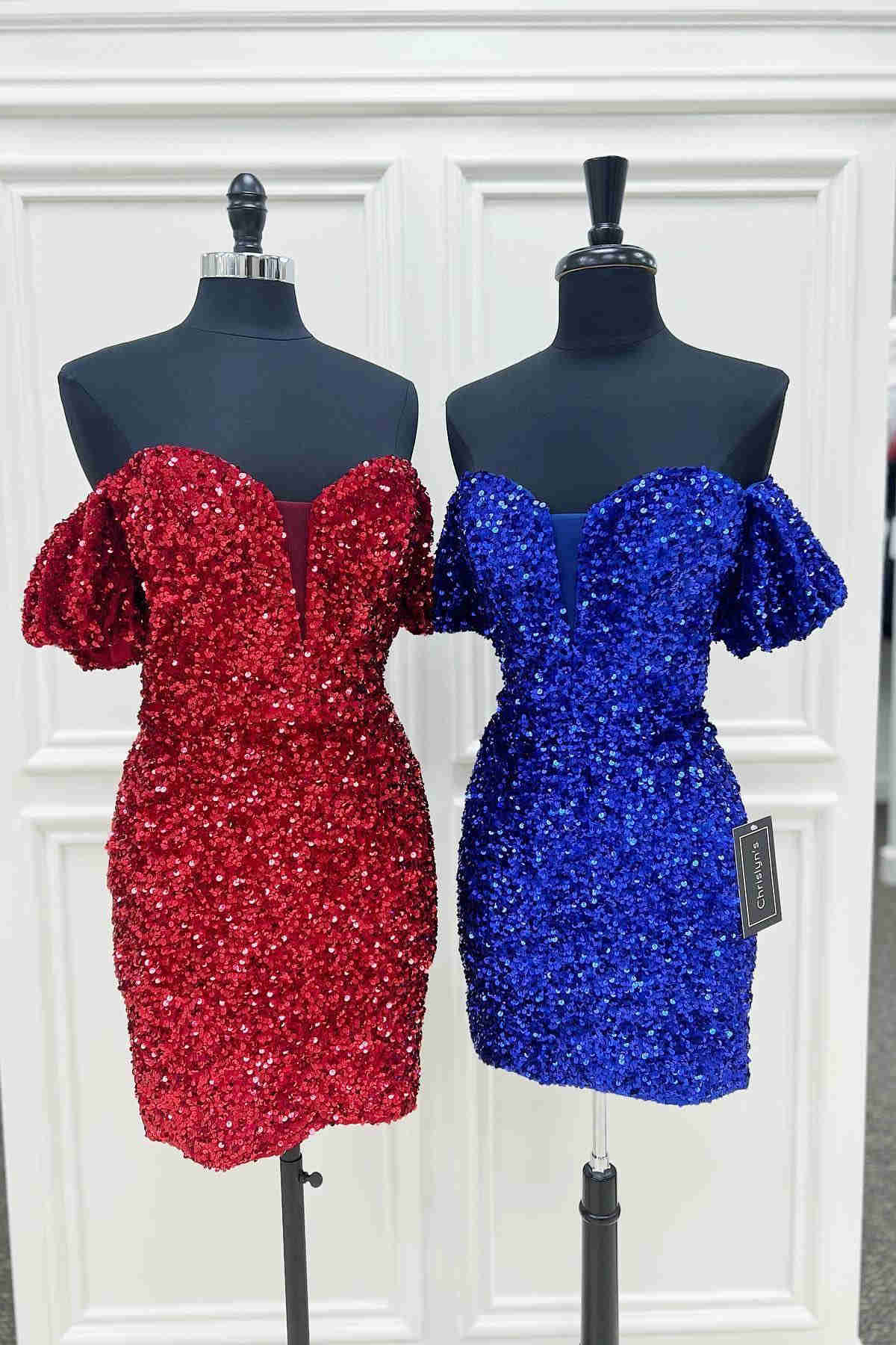 Bodycon Sweetheart Sequins Homecoming Dress