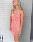 Bodycon V-Neck Sequined Homecoming Dress