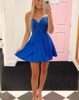 Green Appliques Sweetheart Lace-Up A-Line Short Party Dress