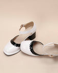 Retro Ankle Strap High Heels Shoes
