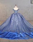 Sweetheart Ball Gown Off-the-shoulder Quinceanera Dresses with 3D Flower and Pearls