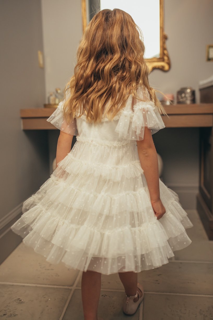Eliana Layered Tulle Flower Girl Dress