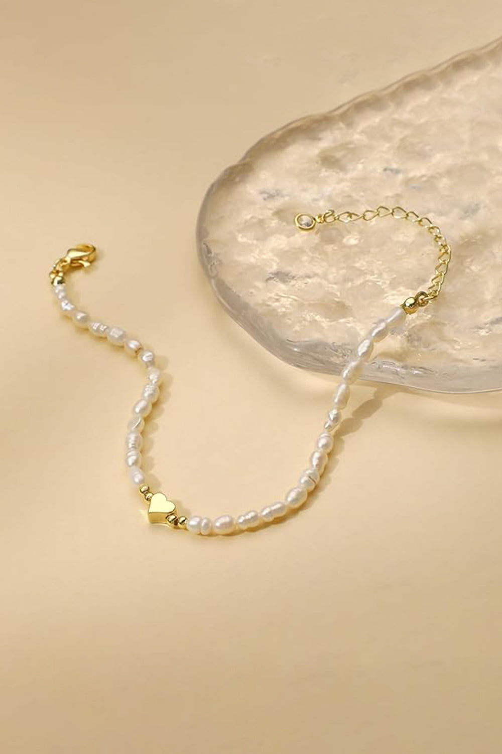 Adjustable Gold Faux Pearl Bracelets