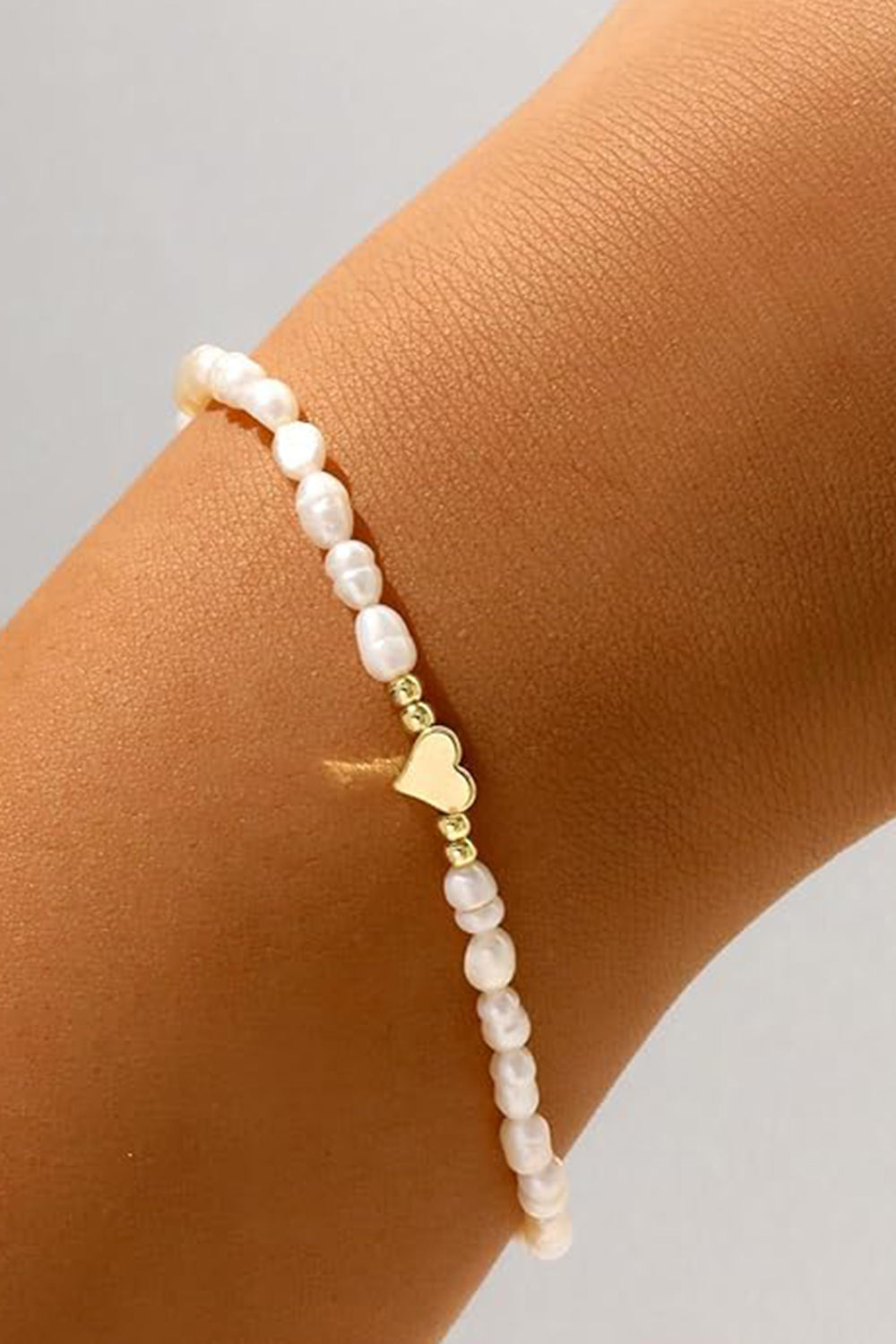 Adjustable Gold Faux Pearl Bracelets