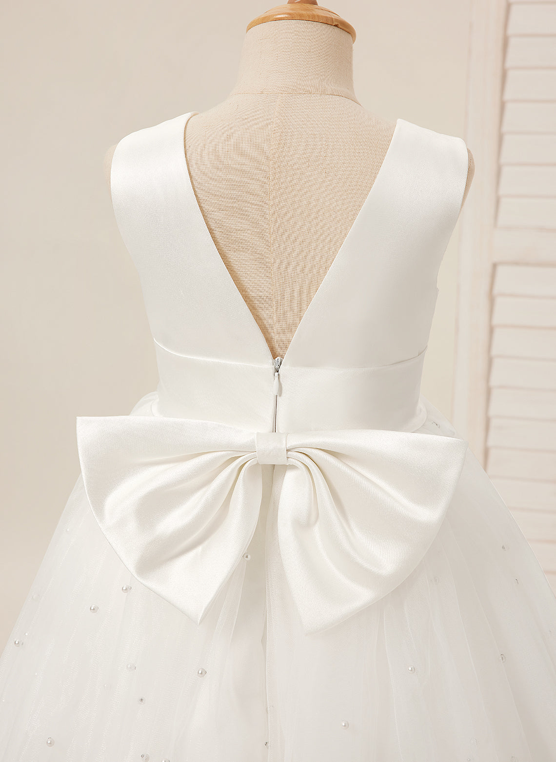 Lydia Beaded Tulle Flower Girl Dress