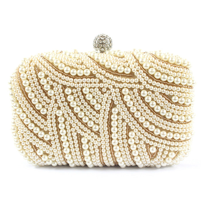 Amazing Pearl With Crystal/Rhinestone Chain Clutches