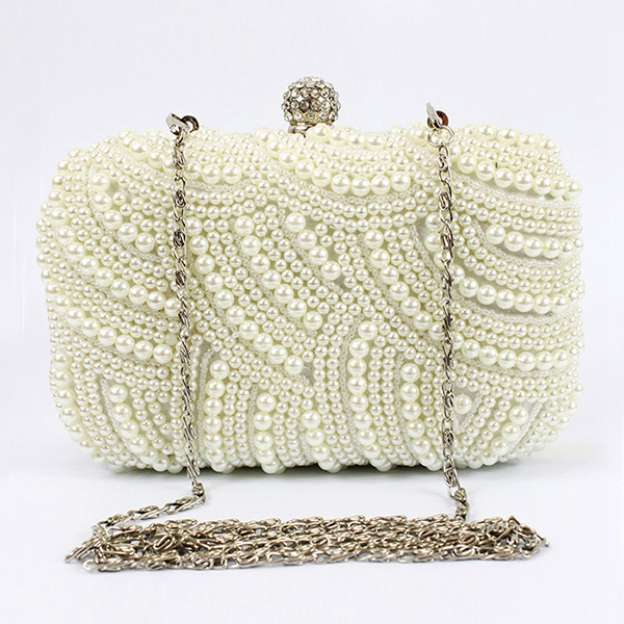 Amazing Pearl With Crystal/Rhinestone Chain Clutches