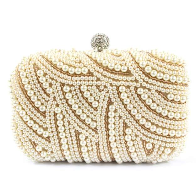 Amazing Pearl With Crystal/Rhinestone Chain Clutches