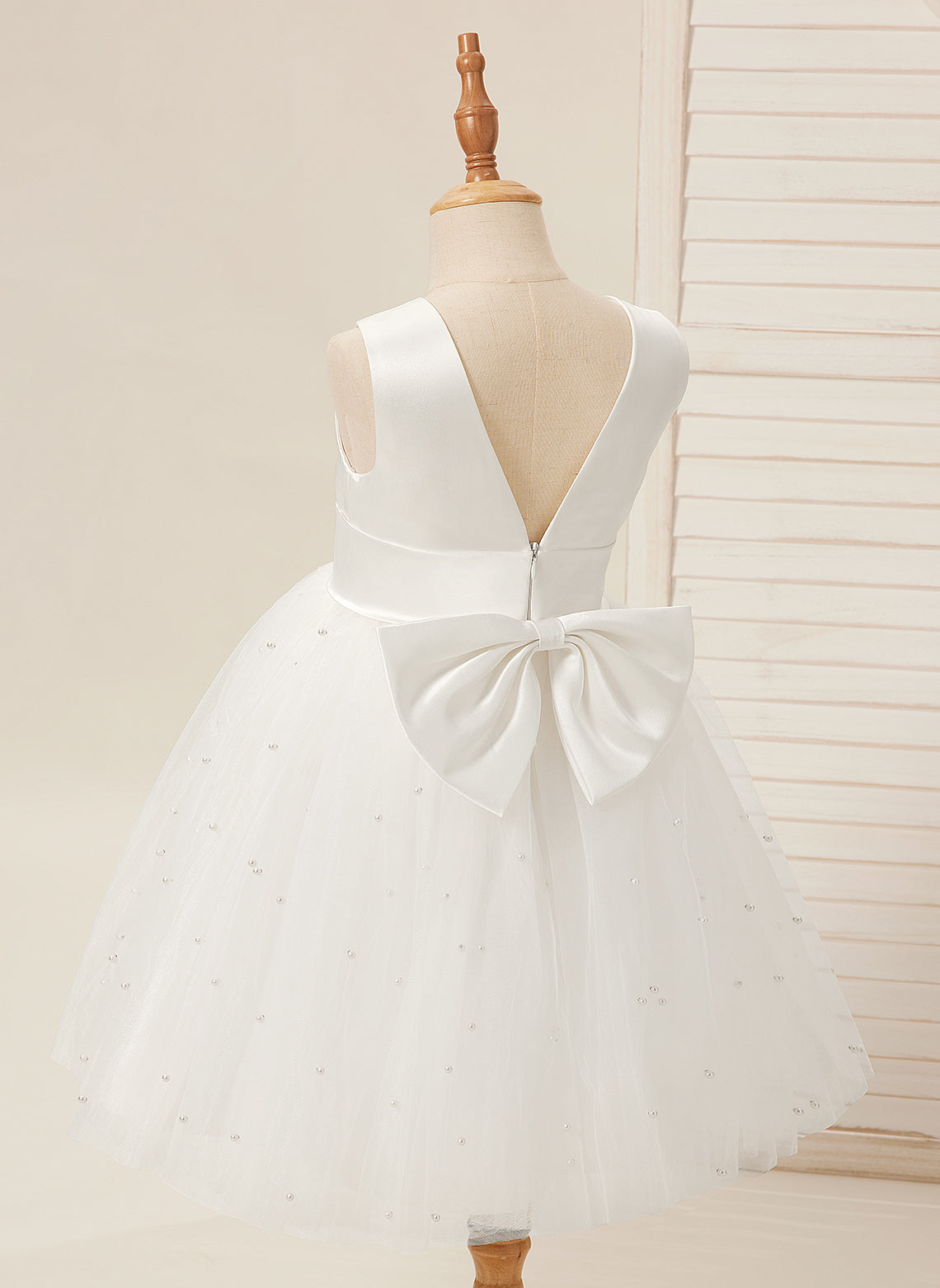Lydia Beaded Tulle Flower Girl Dress