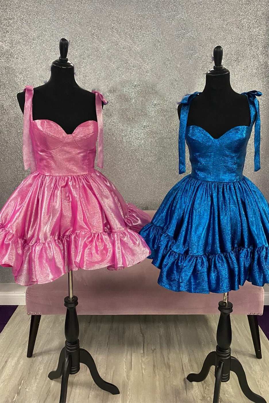 Cute A-Line Sweetheart Peacock Blue Homecoming Dress
