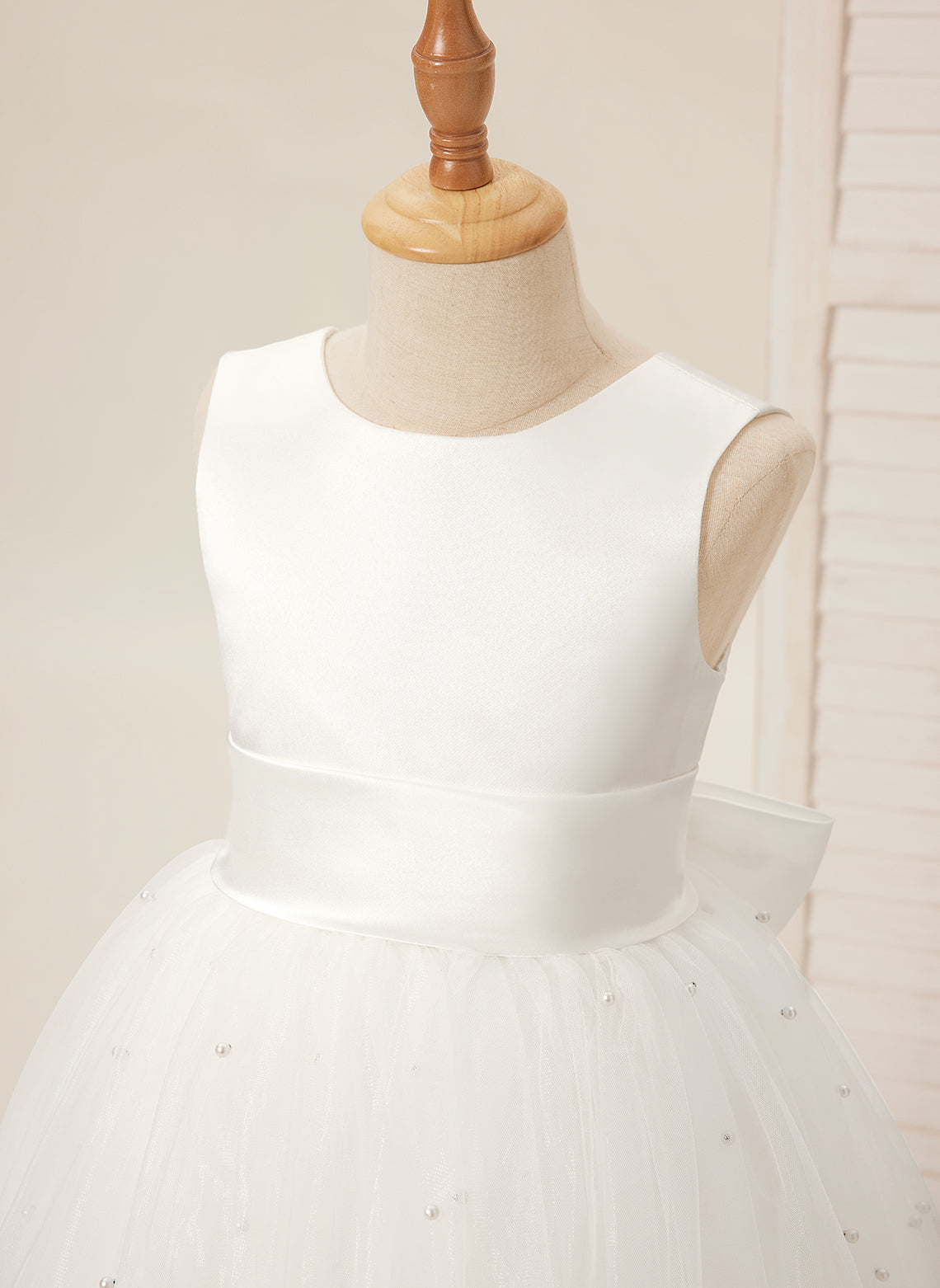 Lydia Beaded Tulle Flower Girl Dress