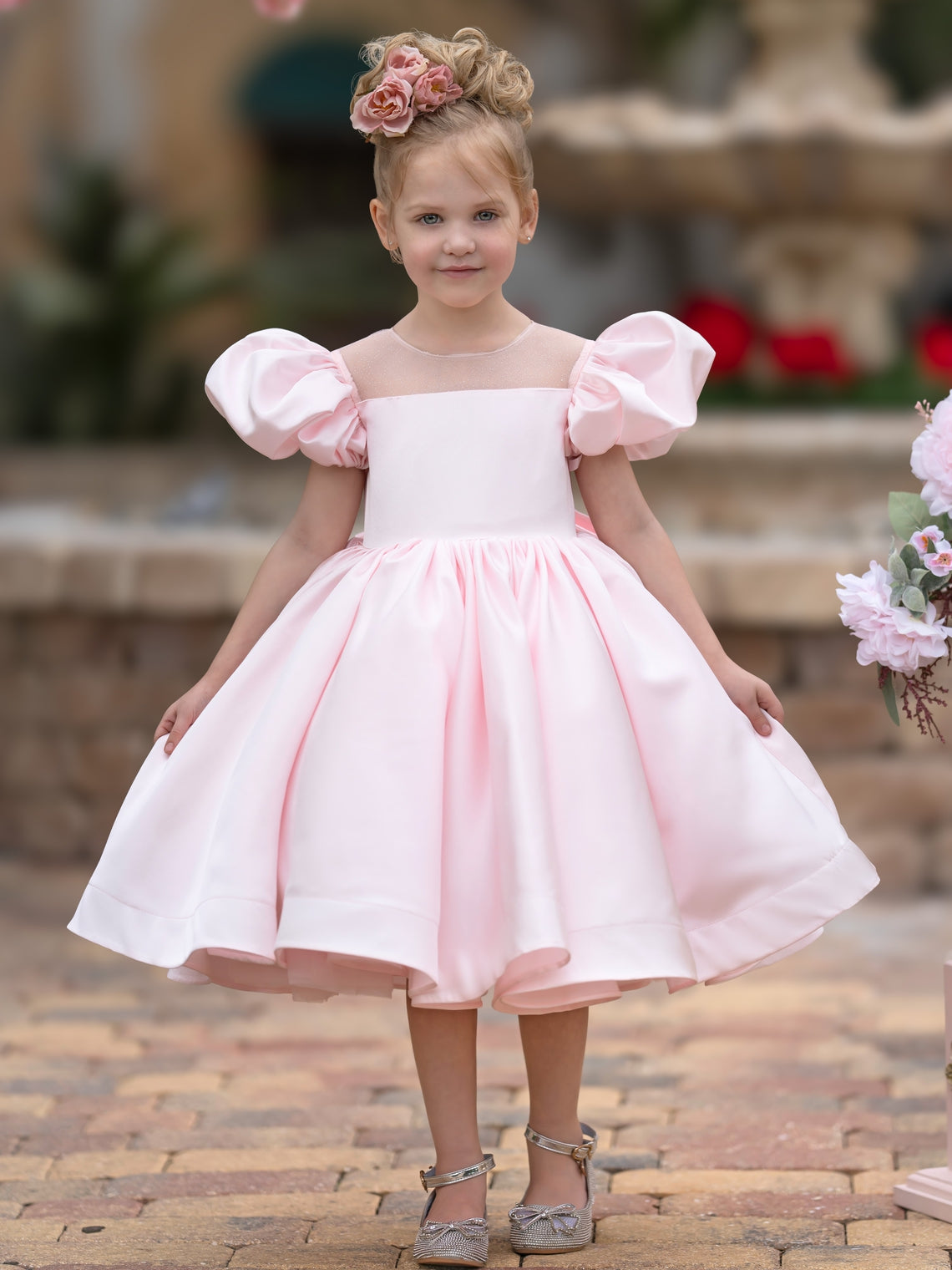 Bella Puffy Flower Girl Dress