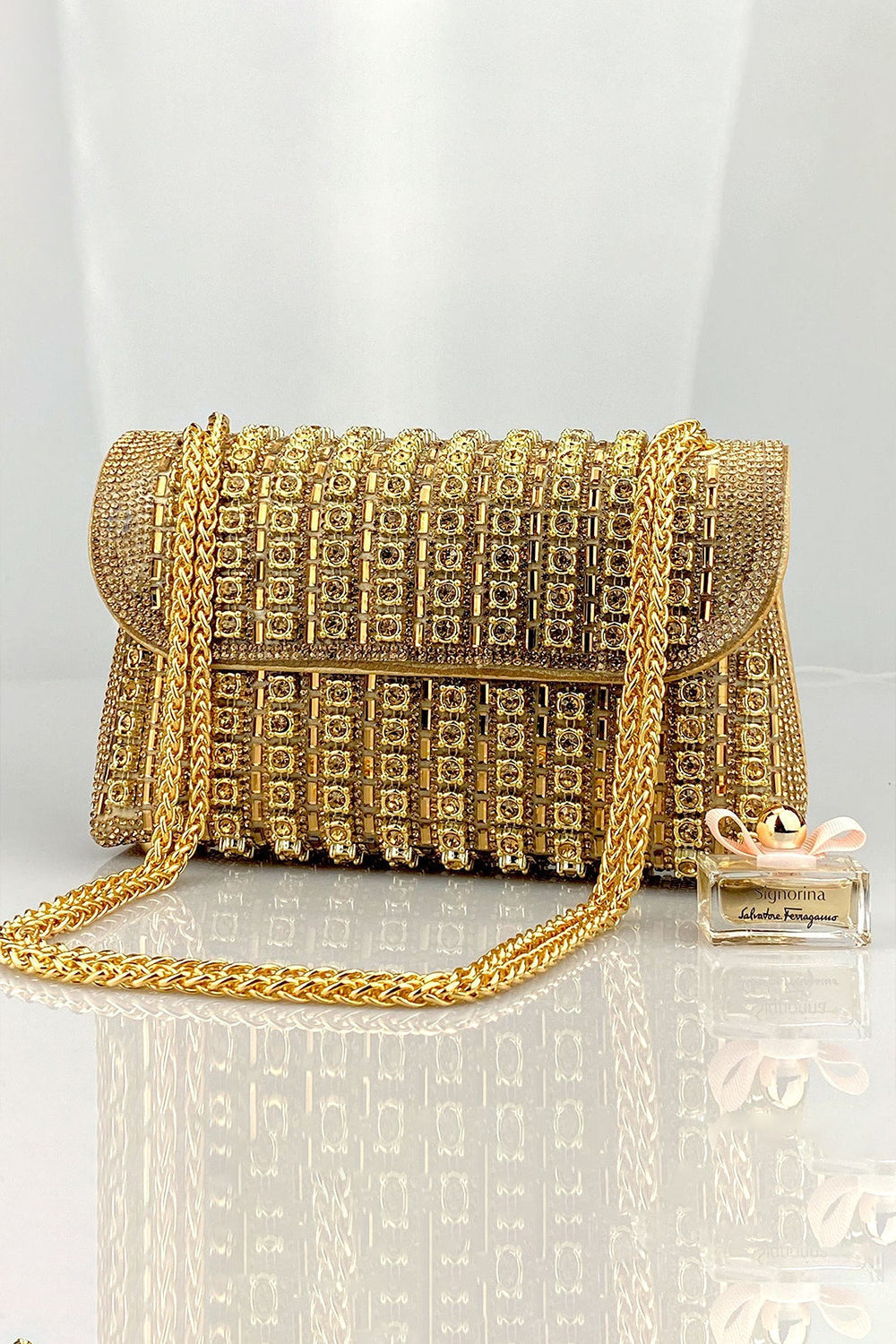 Chantal Diamond Clutch Bag