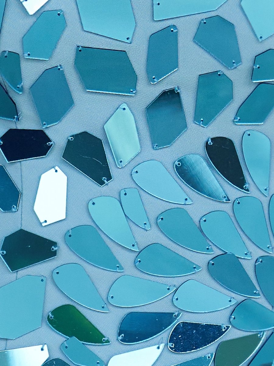 Astra | Chic Cut Glass Mirror Blue Short Homecoming Dress - KissProm