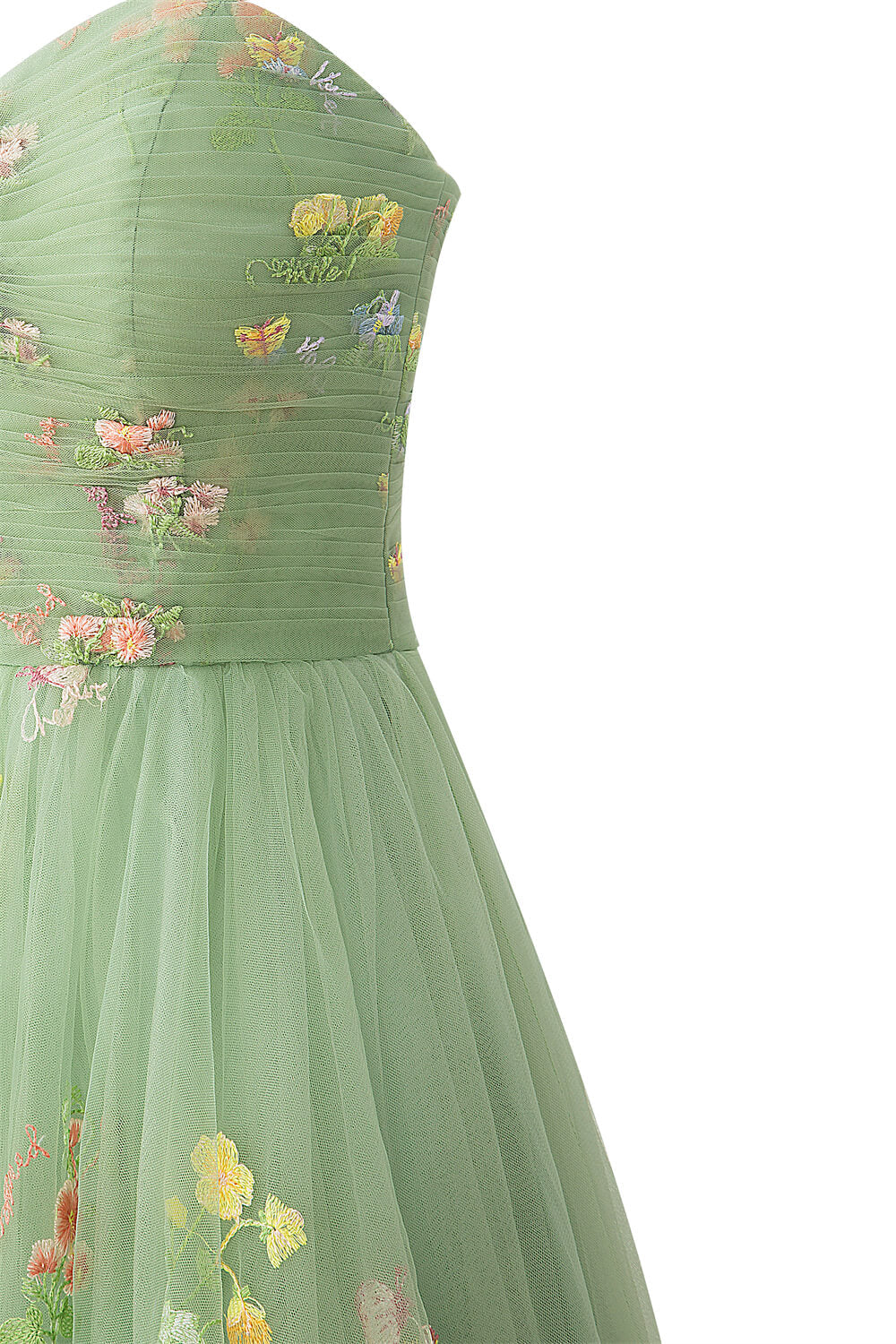 Aline Short Sweetheart Tulle Floral Homecoming Dress