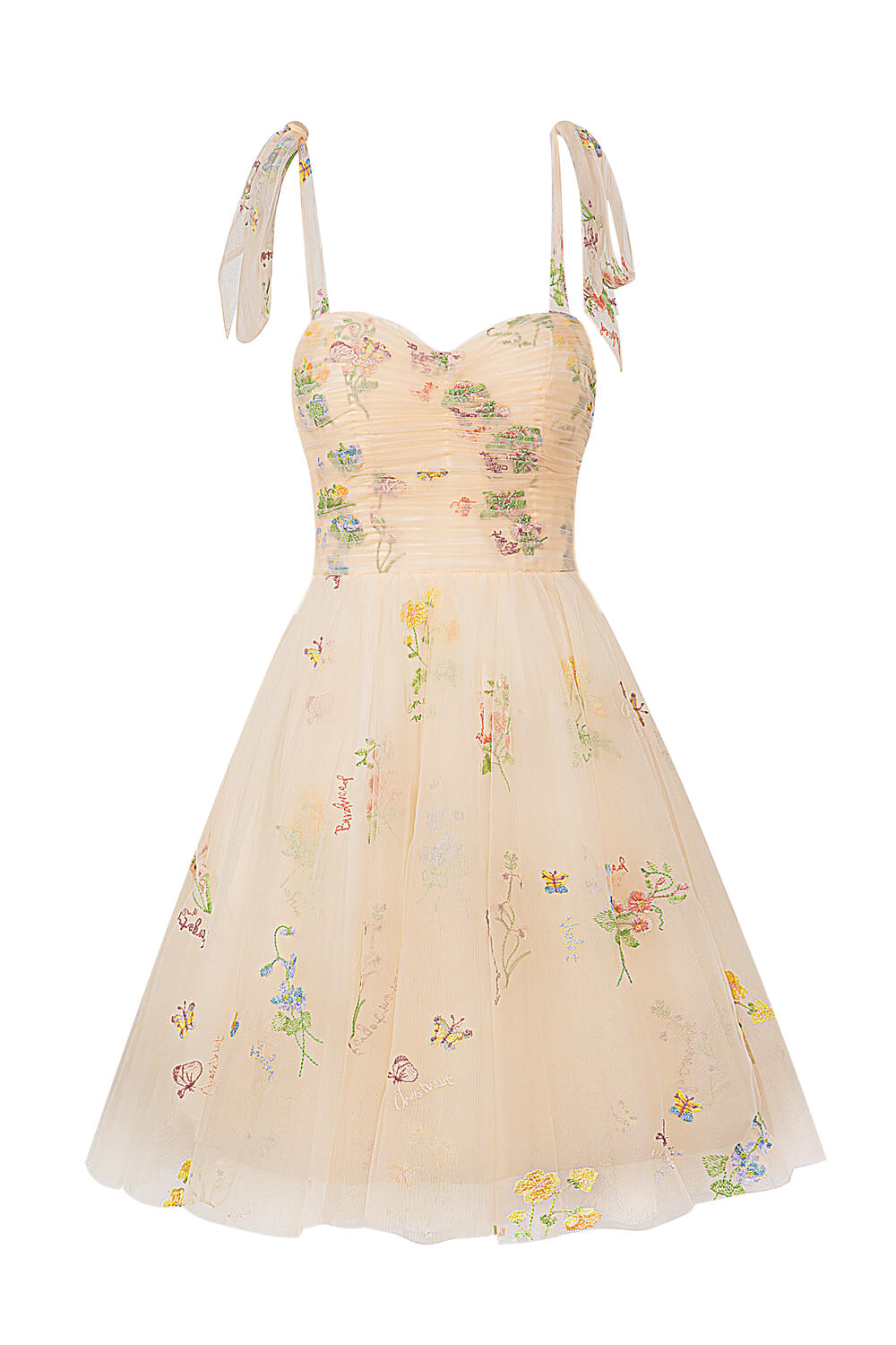 Aline Short Sweetheart Tulle Floral Homecoming Dress
