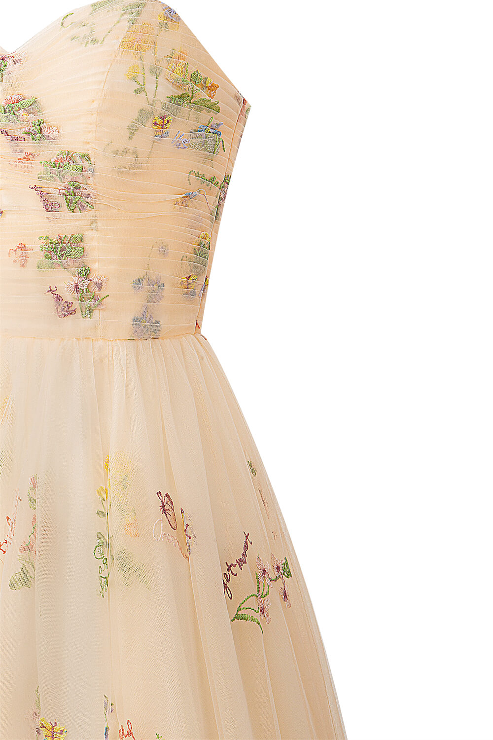 Aline Short Sweetheart Tulle Floral Homecoming Dress
