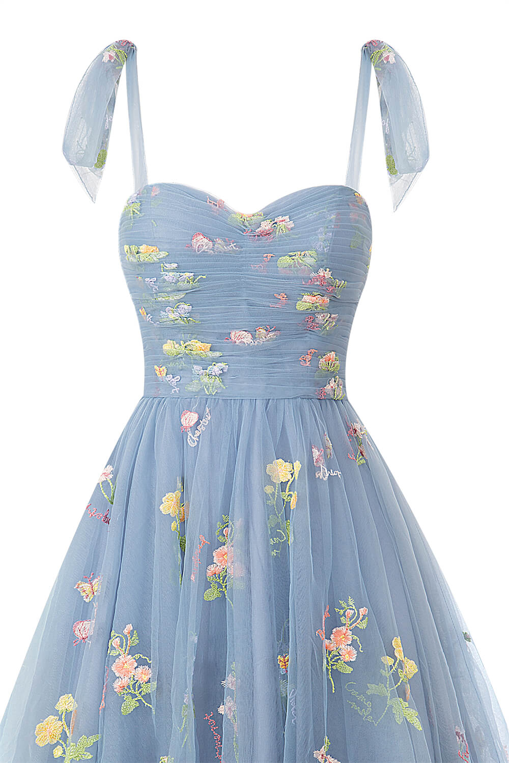 Aline Short Sweetheart Tulle Floral Homecoming Dress