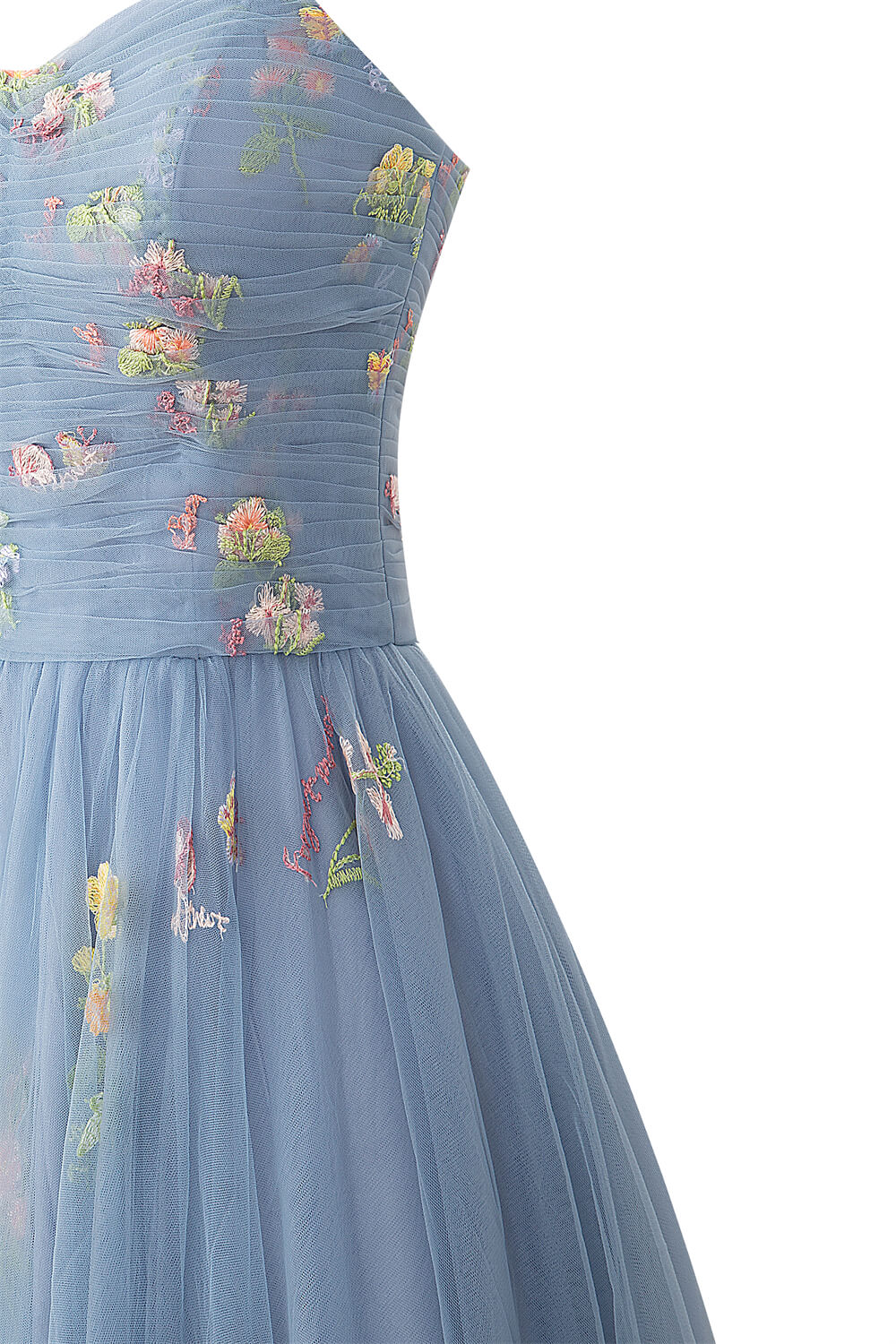 Aline Short Sweetheart Tulle Floral Homecoming Dress