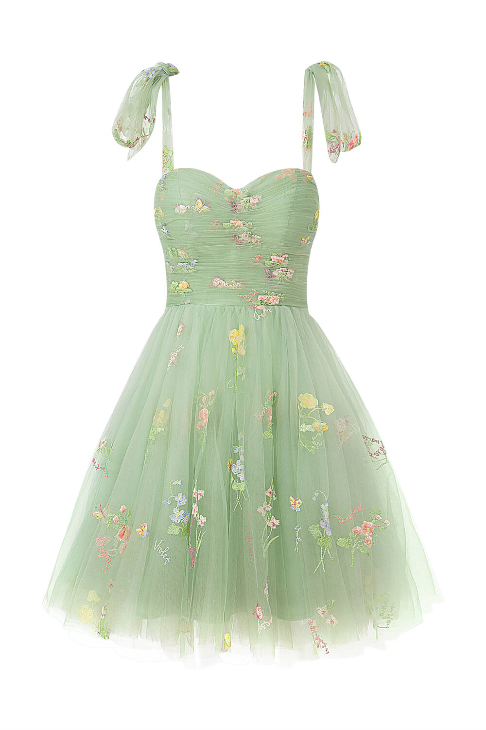 Aline Short Sweetheart Tulle Floral Homecoming Dress