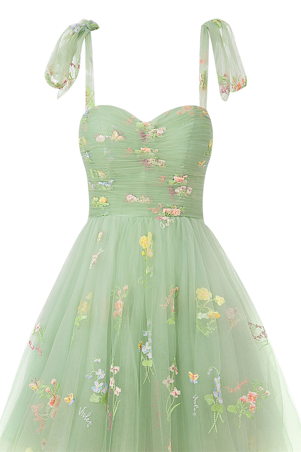 Aline Short Sweetheart Tulle Floral Homecoming Dress