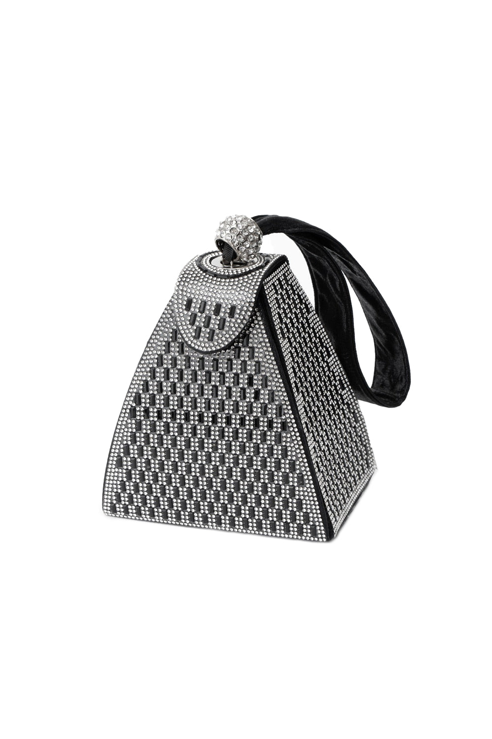 Crystal Gold Pyramid Handbag