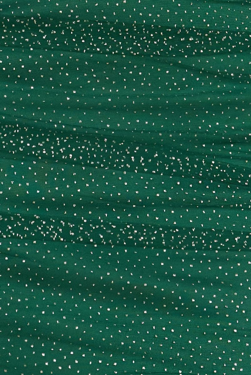 Ioanna | Dark Green Bow Bust Glitter Sheath Homecoming Dress - KissProm