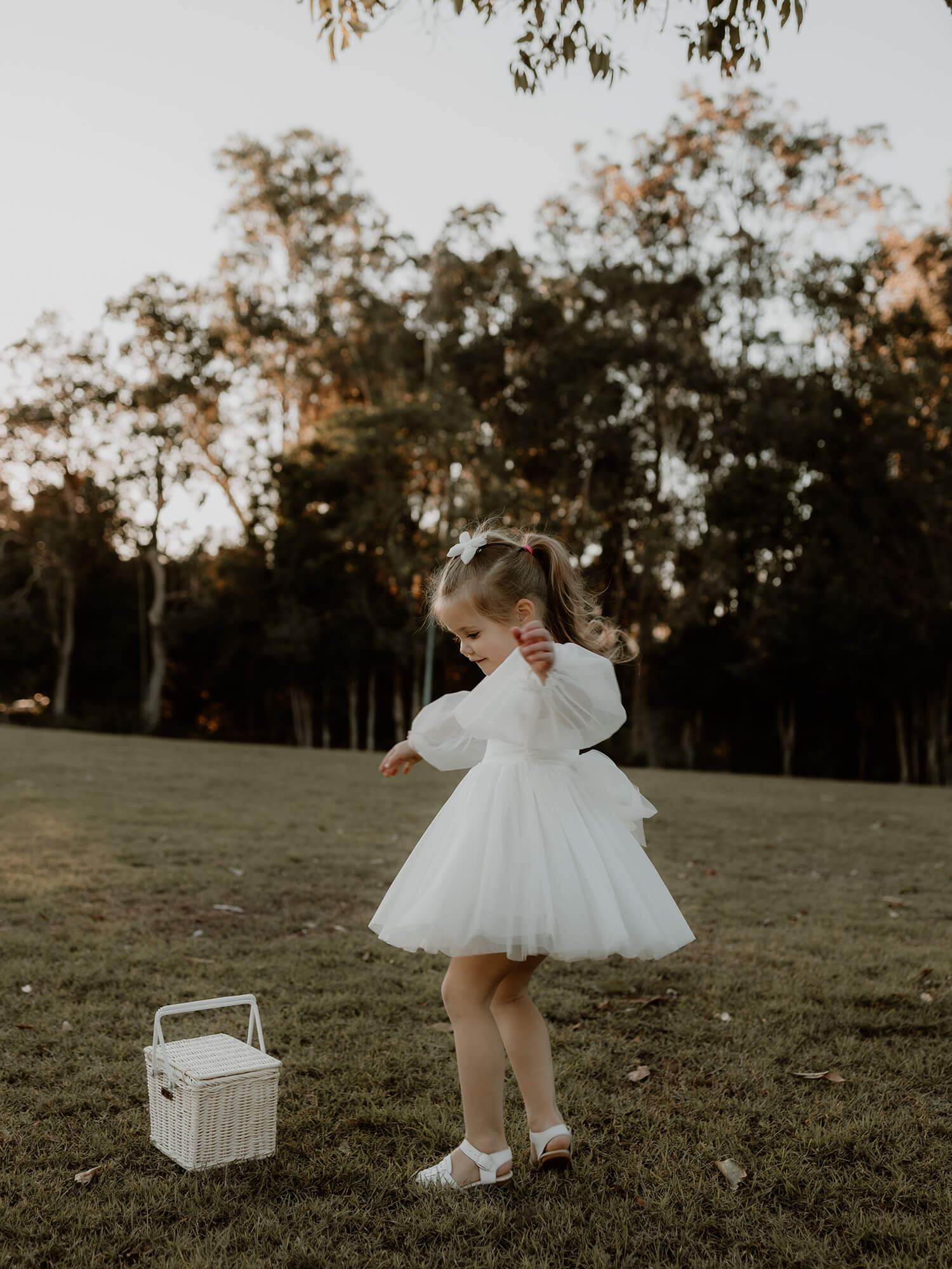 Elle Long Sleeves Flower Girl Dress