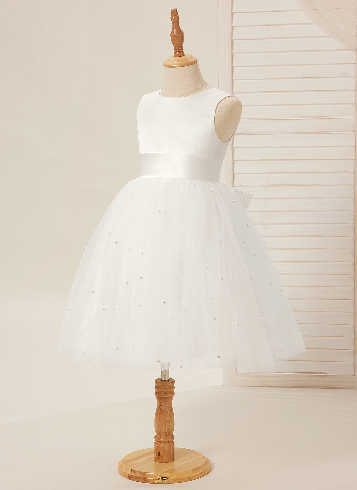 Lydia Beaded Tulle Flower Girl Dress