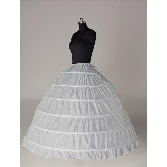 Fashion Wedding Petticoat Accessories White Floor Length